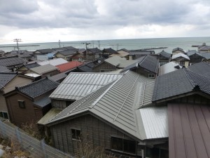 日本海の町並み